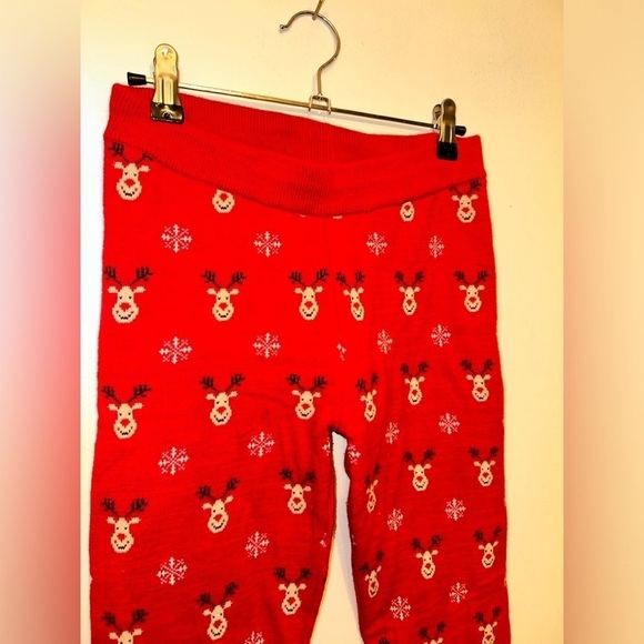 Christmas Reindeer Thick Sweater Leggings Size S - Picture 2 of 6